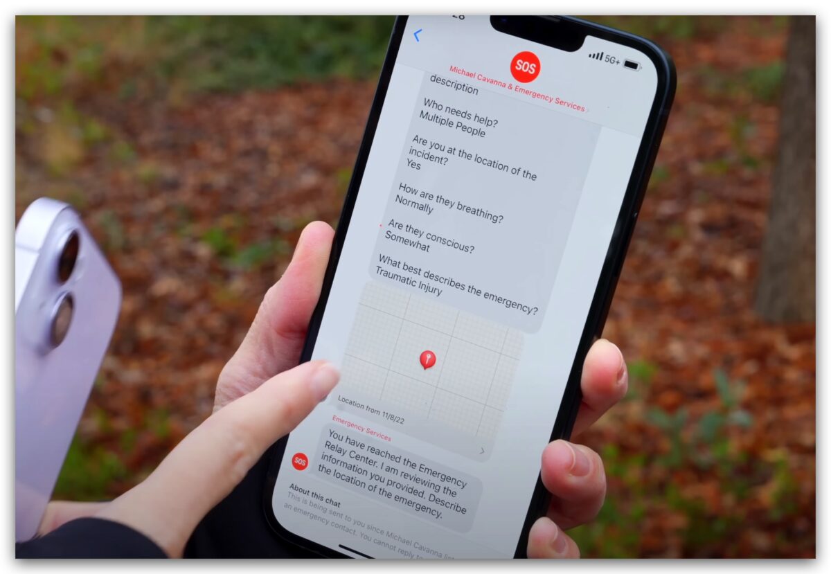 iPhone 衛星緊急服務 SOS 緊急聯絡電話