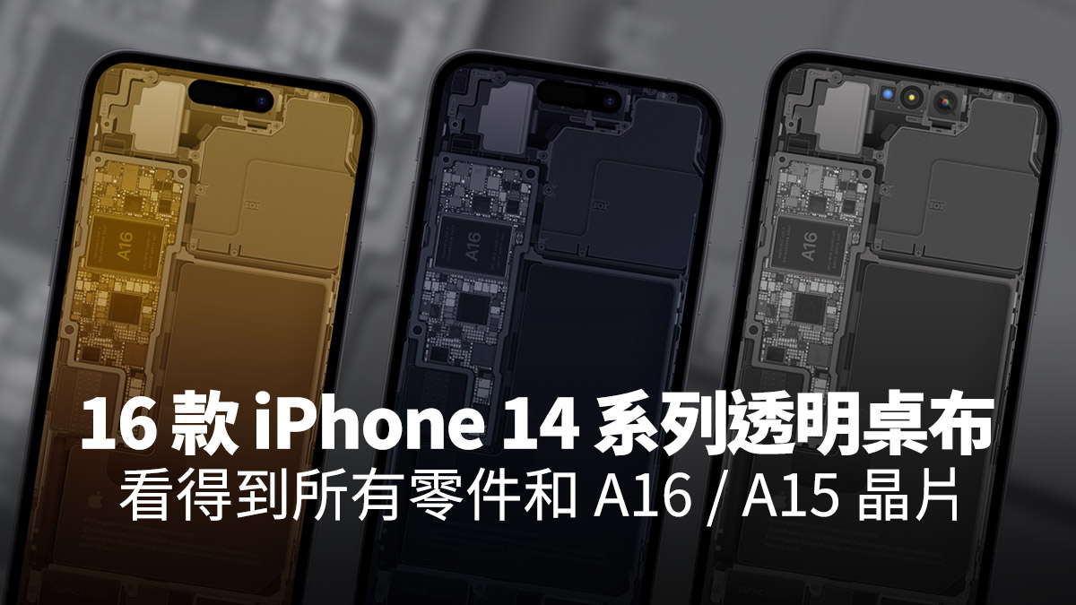 iPhone 14 iPhone 14 Pro 透明桌布