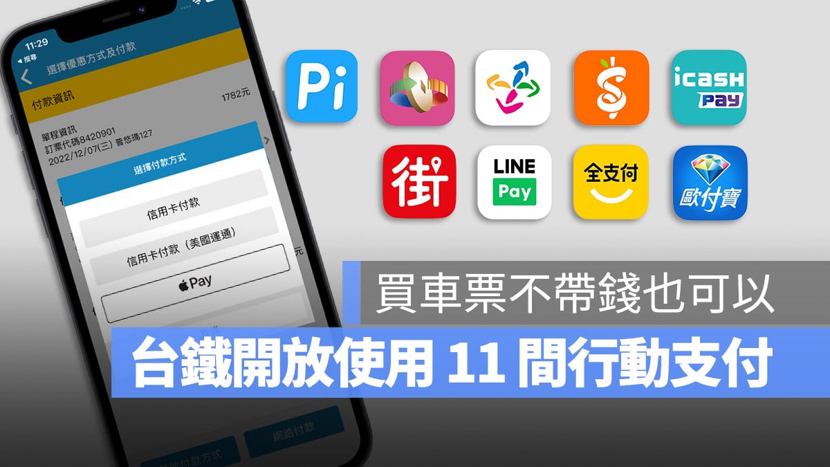 台鐵 Apple Pay 行動支付