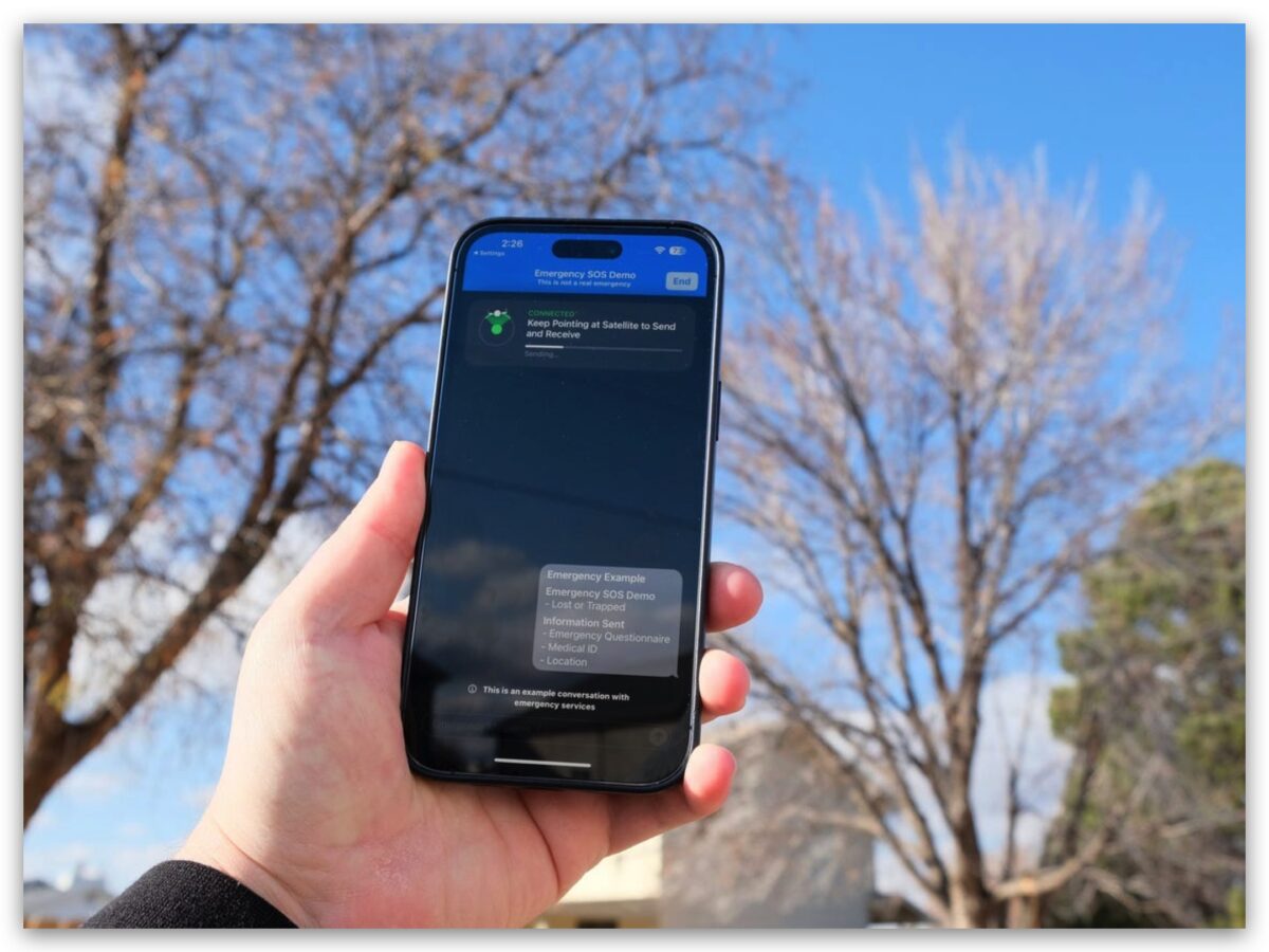 iPhone 衛星 SOS 救援 緊急電話