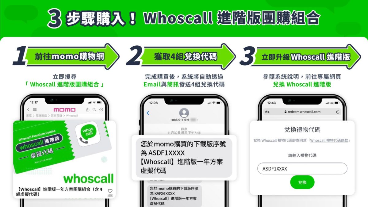 Whoscall 團購優惠 詐騙 推銷 廣告 簡訊 電話