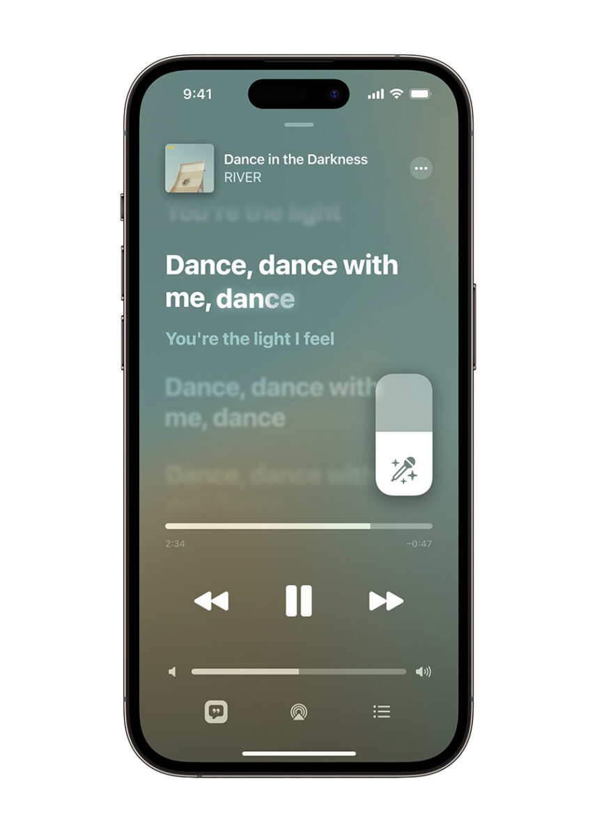 Apple Music 開唱 卡拉 OK 動態歌詞
