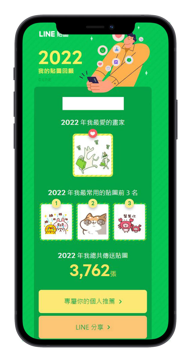 LINE 貼圖 2022 回顧