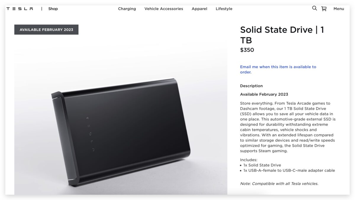 特斯拉 Tesla Steam 假期更新 SSD