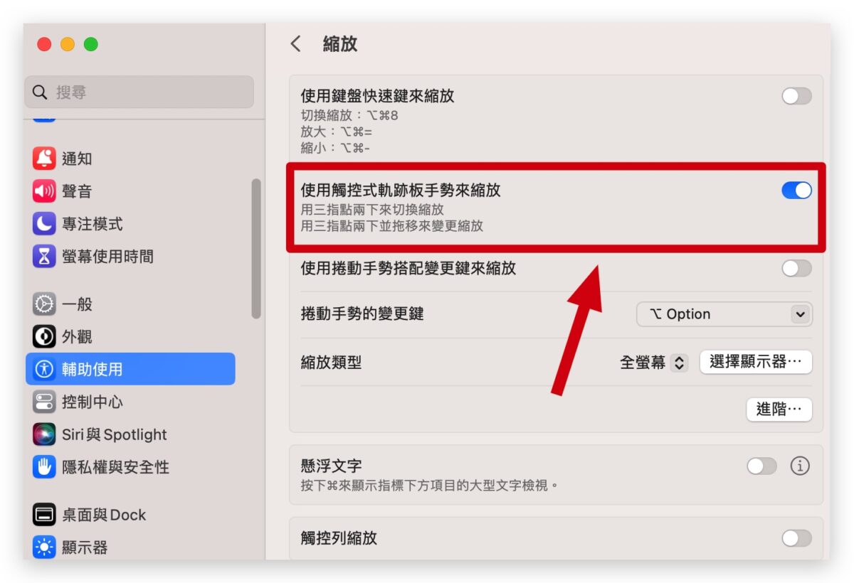 Mac 放大鏡