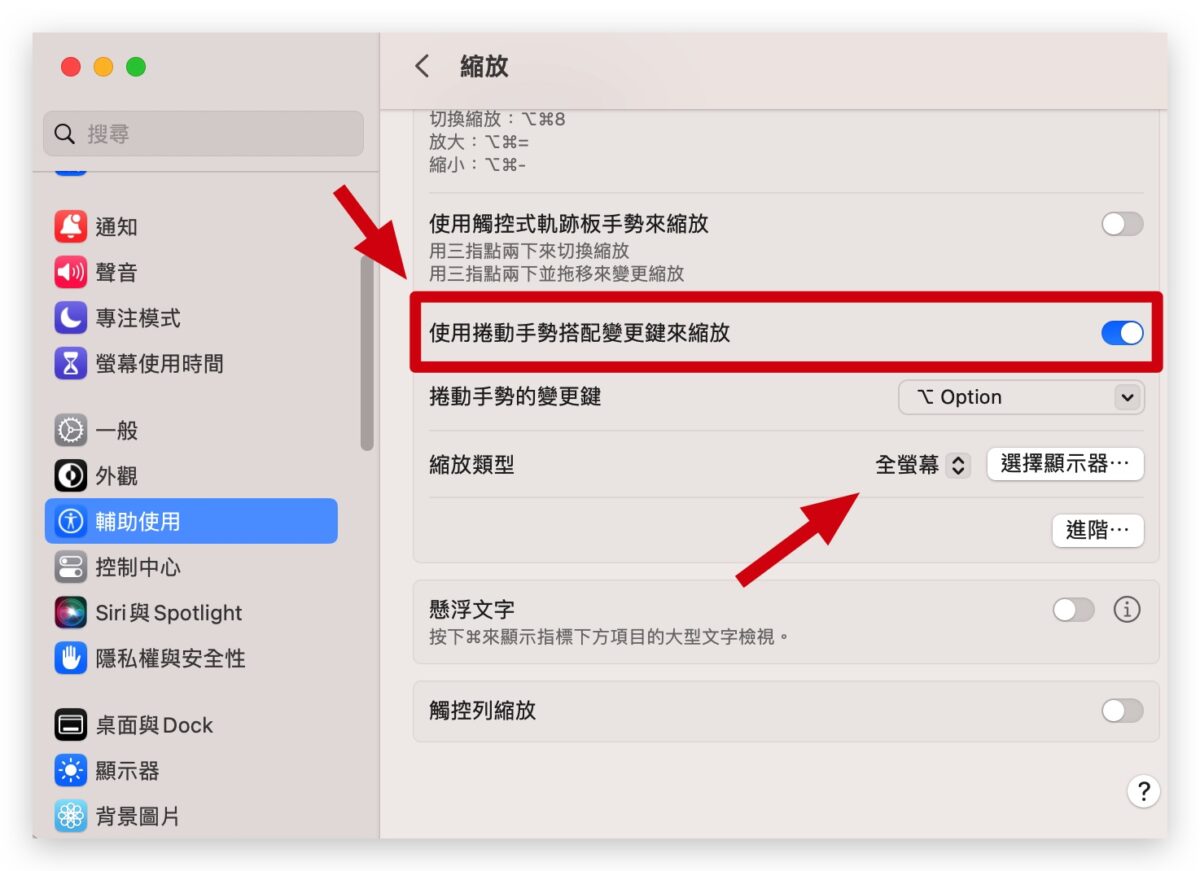 Mac 放大鏡