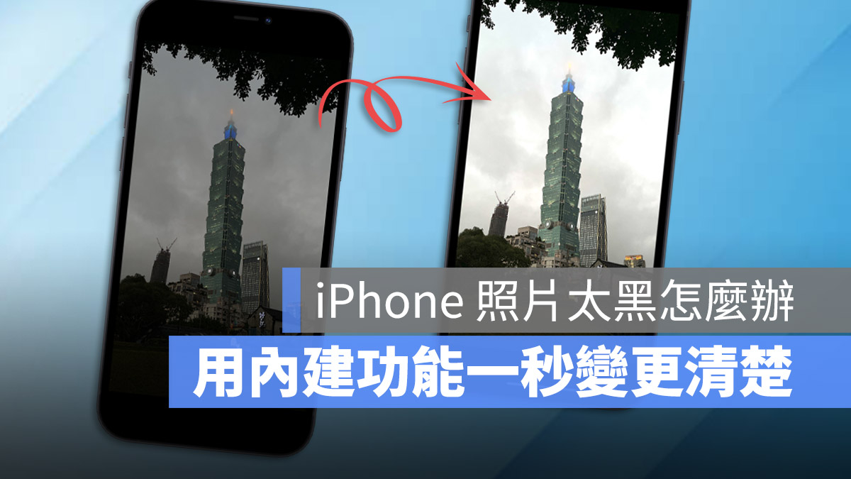iPhone 照片 拍照 太黑 編輯
