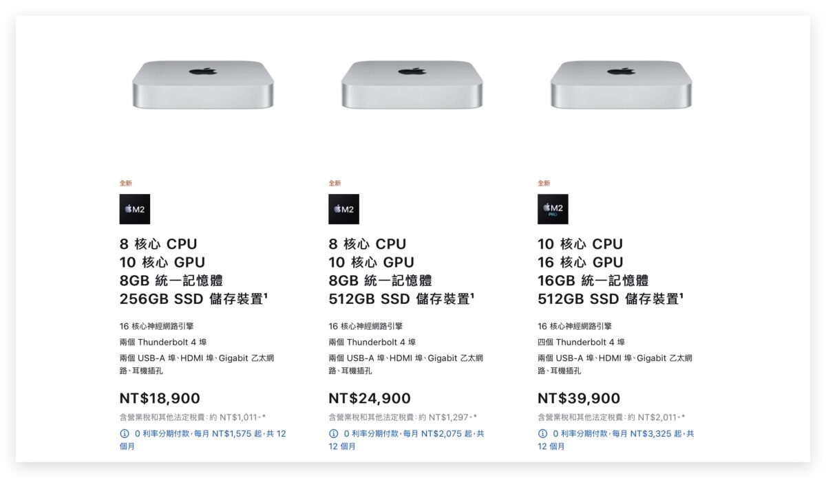 M2 Pro M2 Max Mac mini 上市 價格 規格