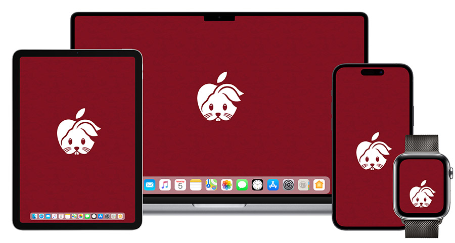 Apple 兔年桌布 LOGO iPhone