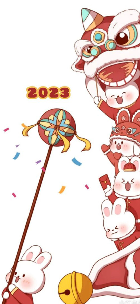 2023 iPhone 兔年 春節 過年 桌布