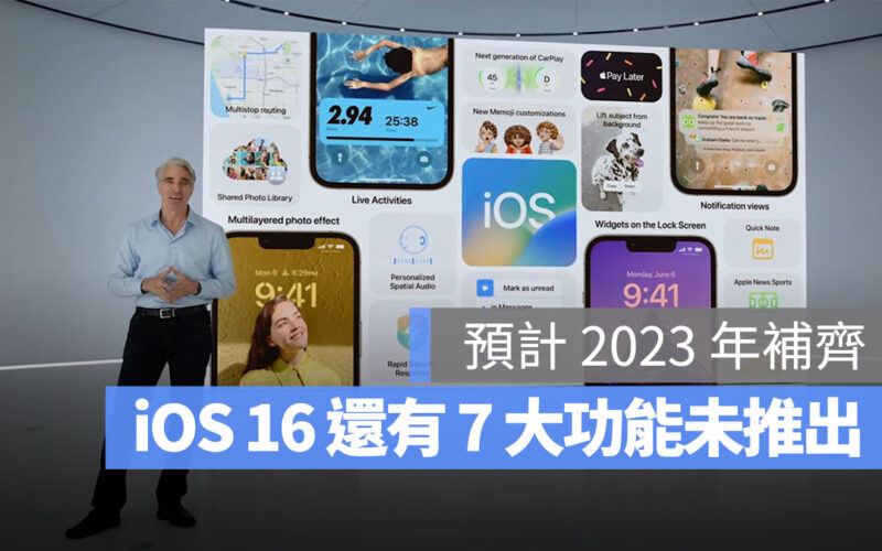 Apple iOS 16 iPadOS 16 功能