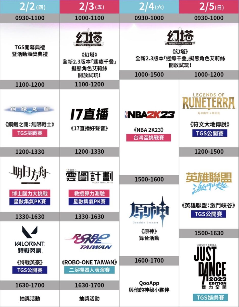 2023 台北國際電玩展 微軟 任天堂 神魔之塔 桌遊
