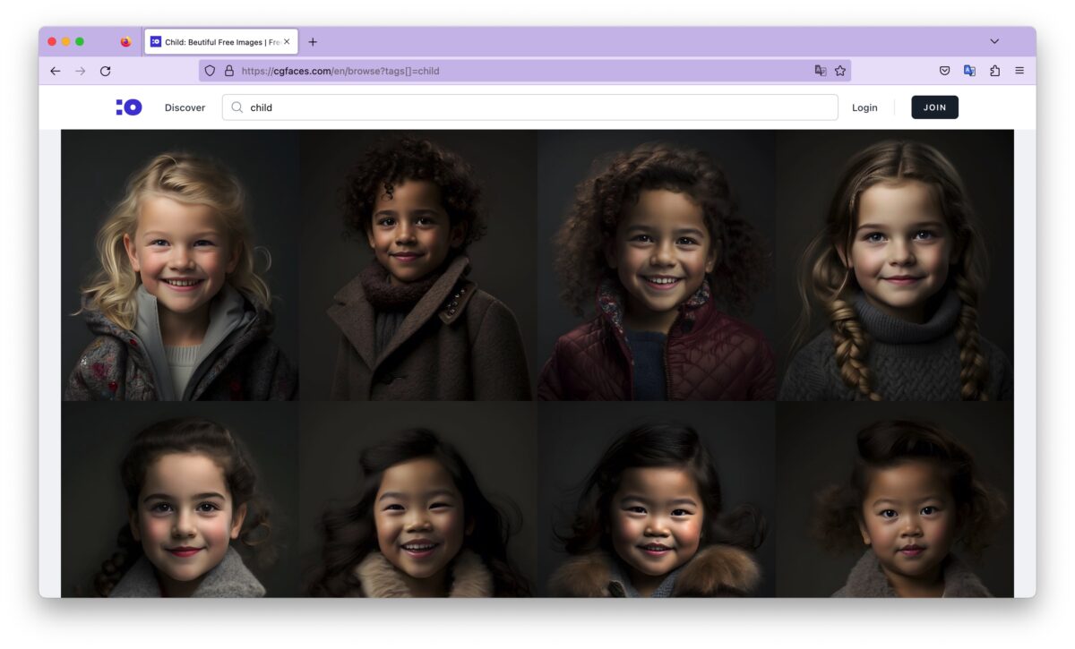 cgfaces AI 繪圖 人像圖 擬真人像圖