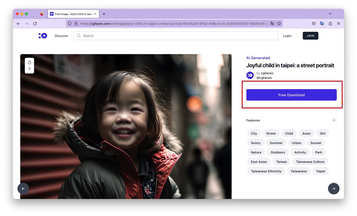 cgfaces AI 繪圖 人像圖 擬真人像圖