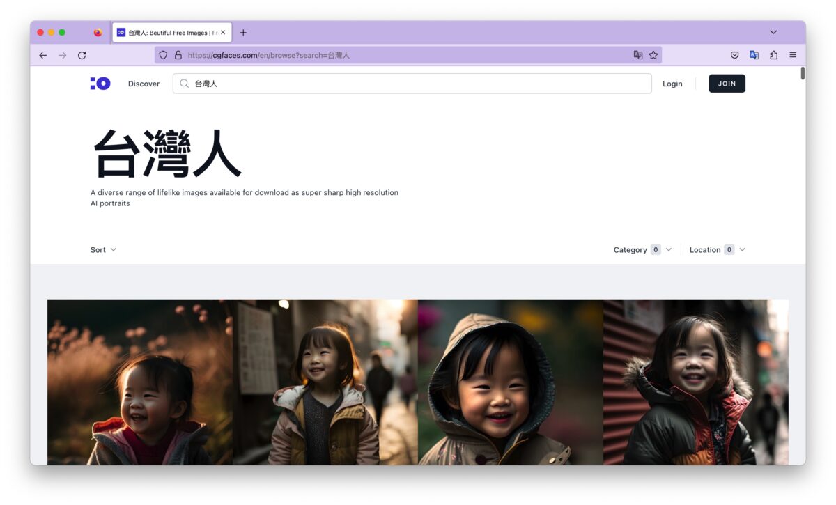 cgfaces AI 繪圖 人像圖 擬真人像圖