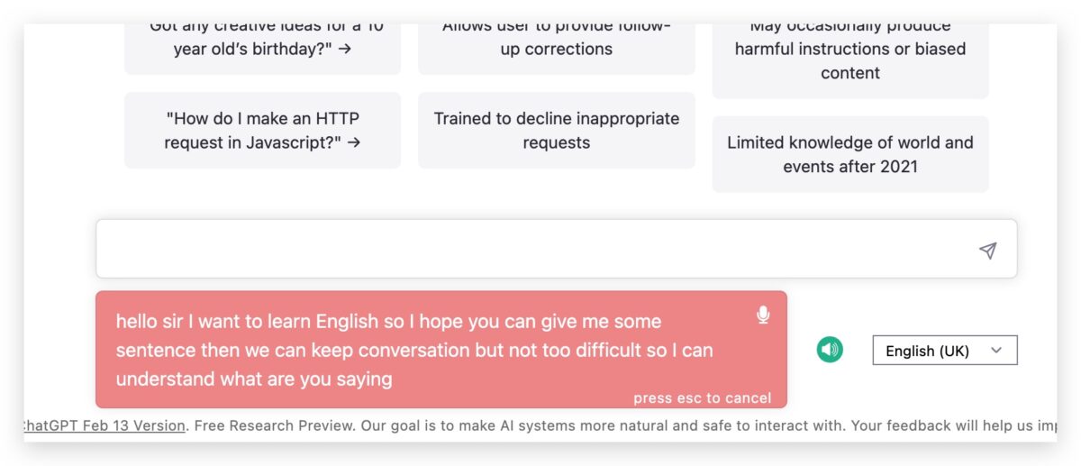 Voice Control for ChatGPT 練習英文 語音外掛 ChatGPT 外掛