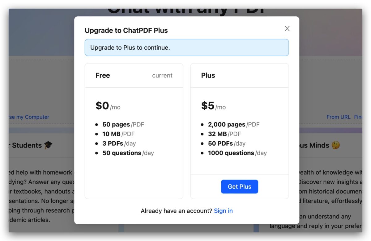 ChatPDF ChatGPT 外掛 應用