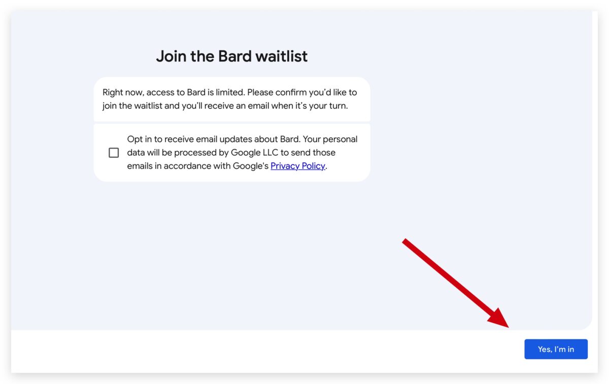 Google Bard 申請 等候清單 排隊