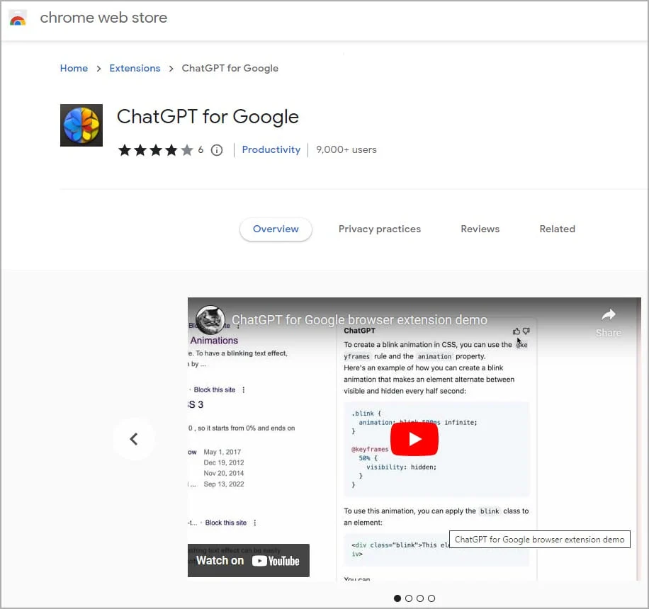 ChatGPT 擴充功能 盜用 ChatGPT for Google Quick to access ChatGPT 惡意程式