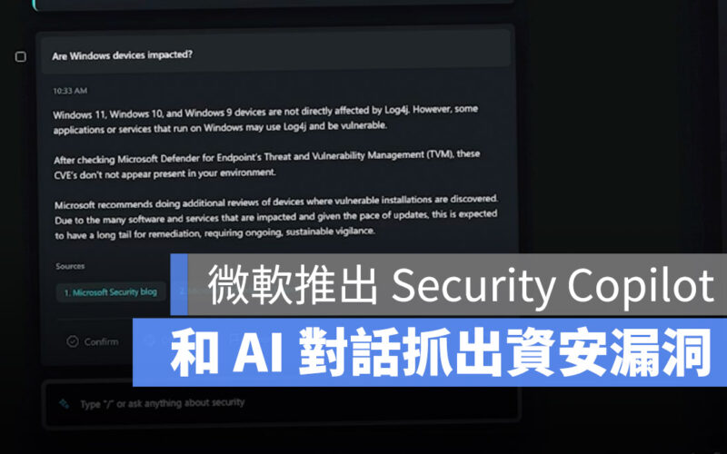 Security Copilot OpenAI GPT-4 ChatGPT Bing 微軟