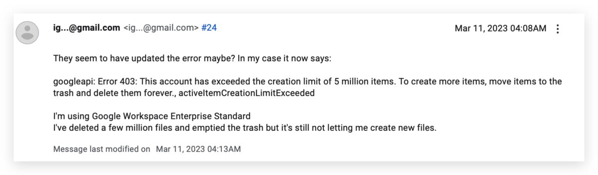 Google Drive 限制檔案數量 500萬 雲端硬碟 雲端空間