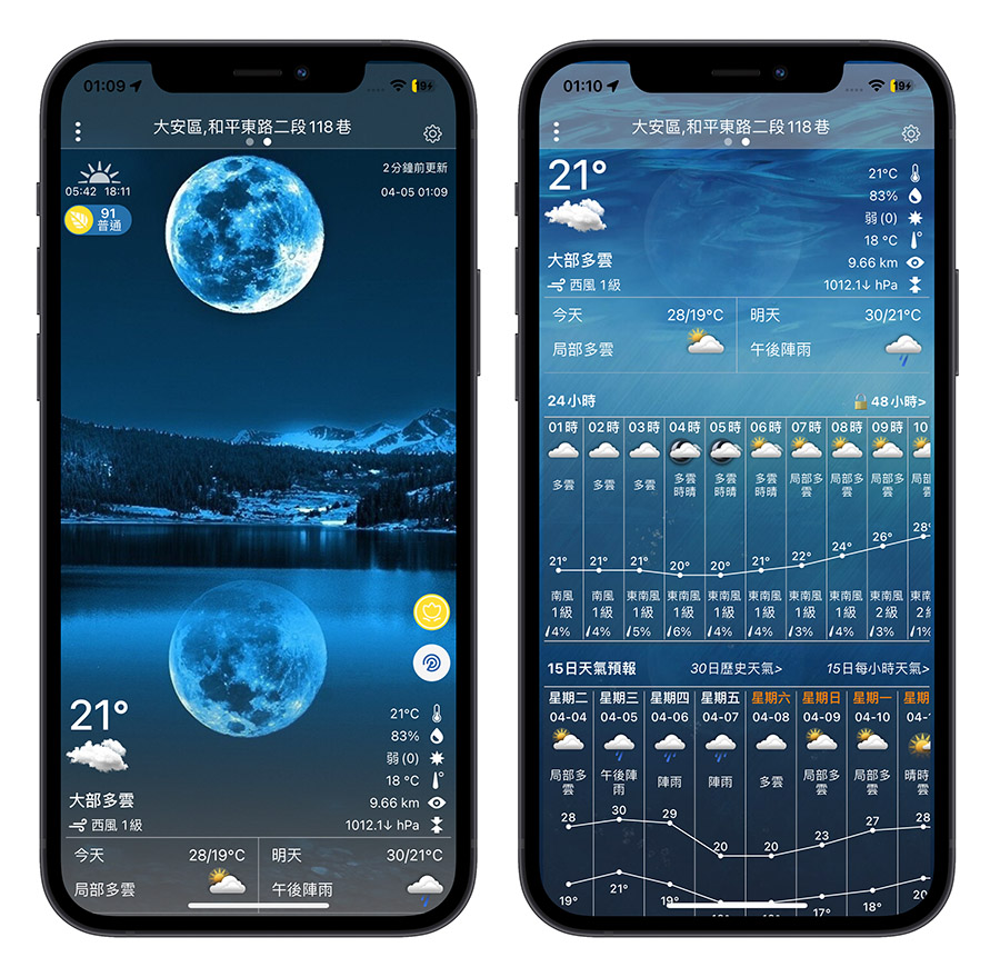 iPhone 天氣 App 不準 推薦 天氣 App