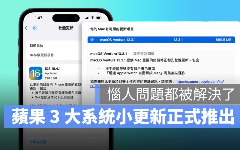 iPhone iPad Mac iOS iPadOS macOS iOS 16.4.1 macOS 13.3.1 iPadOS 16.4.1