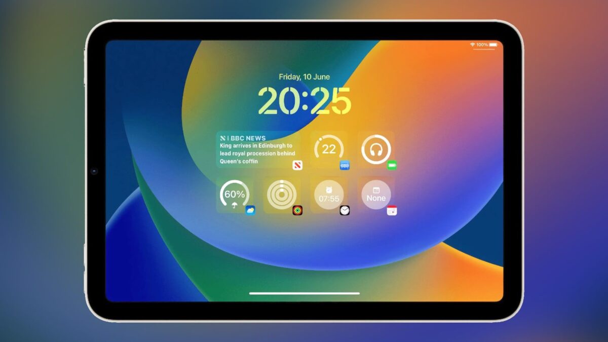 iPad 鎖定畫面 客製化 Widget 小工具 iPadOS 17 iOS