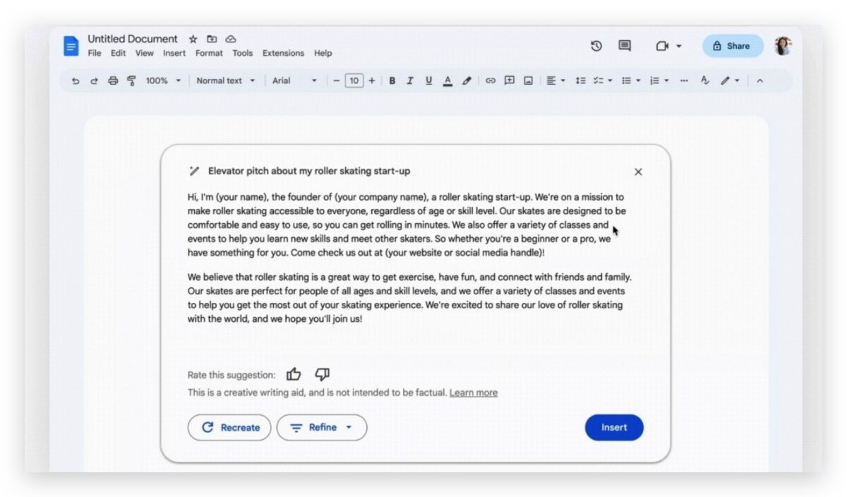 AI Google Docs Gmail