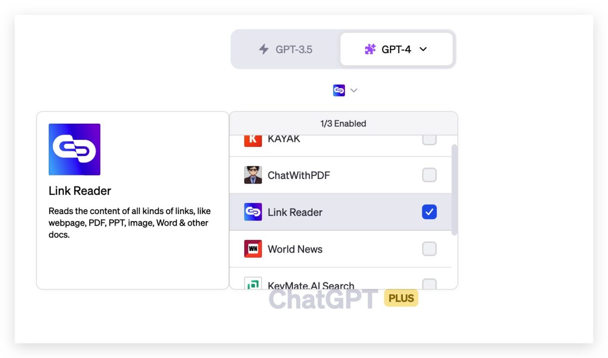 ChatGPT 外掛 Plugins