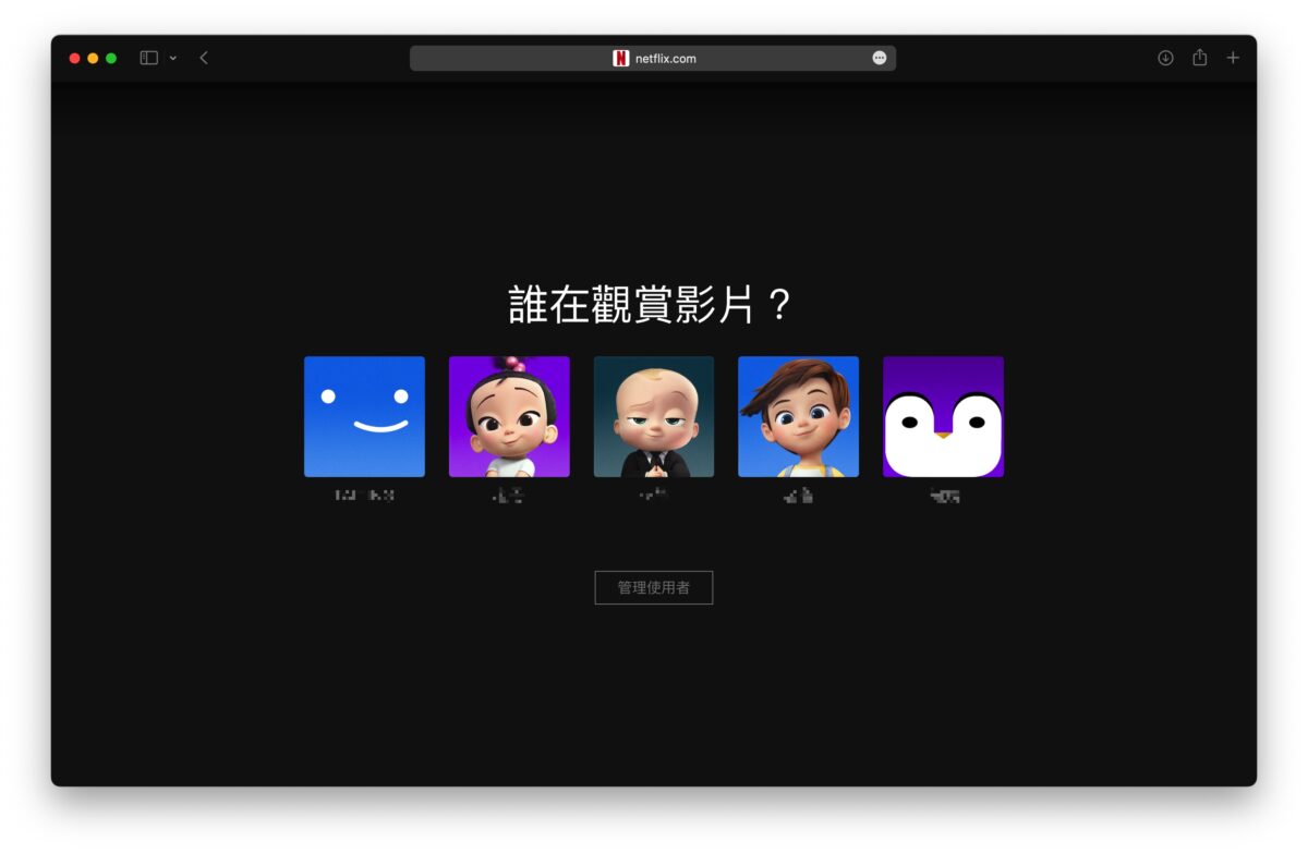 Netflix 家庭共享 共享帳號