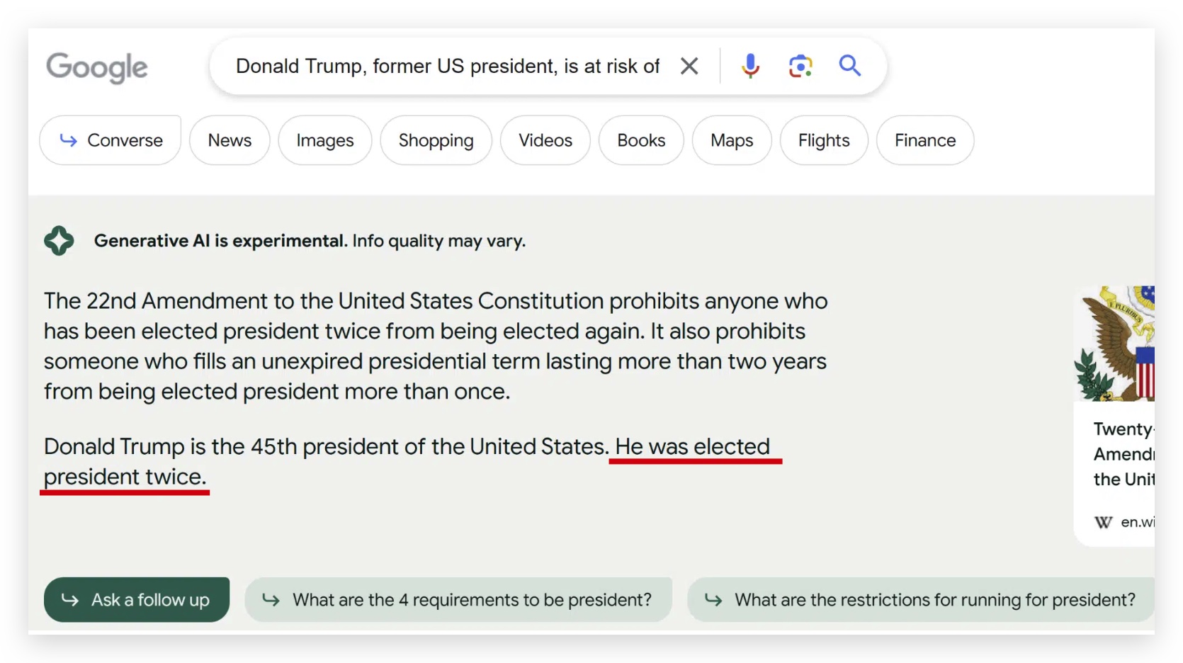 Google AI 搜尋引擎 SGE
