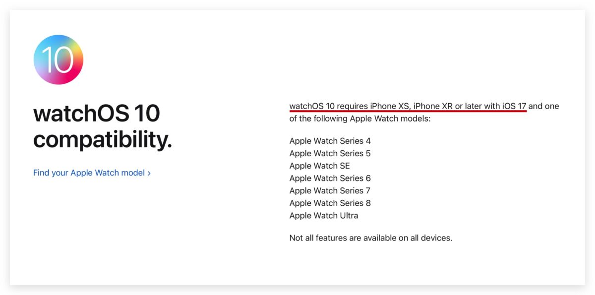 Apple Watch watchOS watchOS 10 WWDC WWDC 2023 支援設備