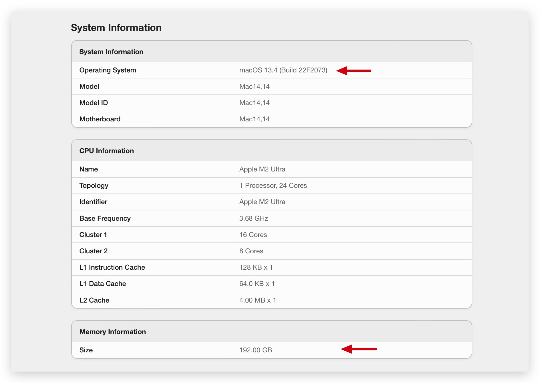 Mac Pro Mac Studio M2 Ultra Geekbench