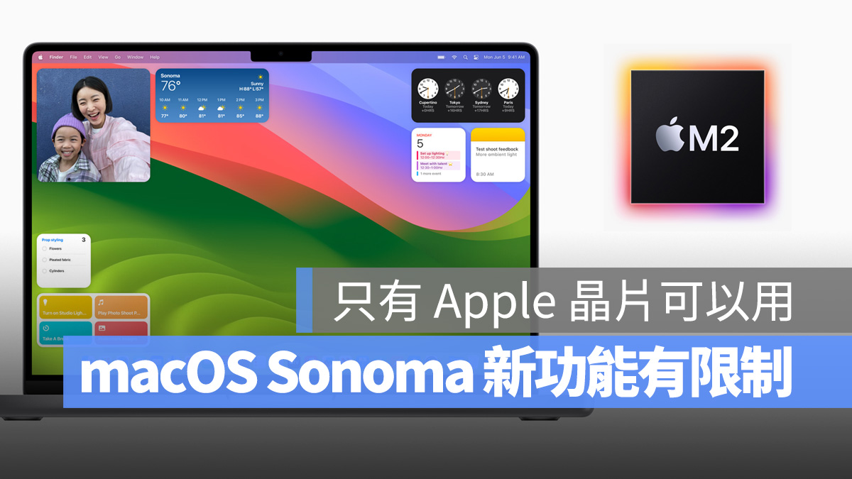 Mac macOS macOS Sonoma WWDC 2023 新功能 功能限制