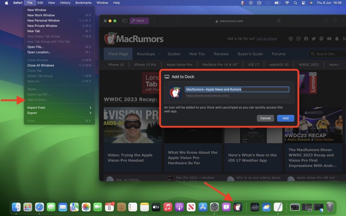 Mac macOS macOS Sonoma 網頁 App WWDC WWDC 2023