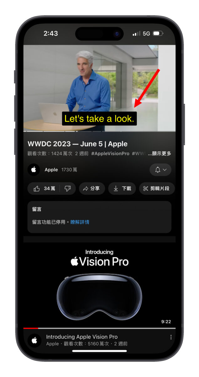 YT YouTube iOS iPhone 操作技巧