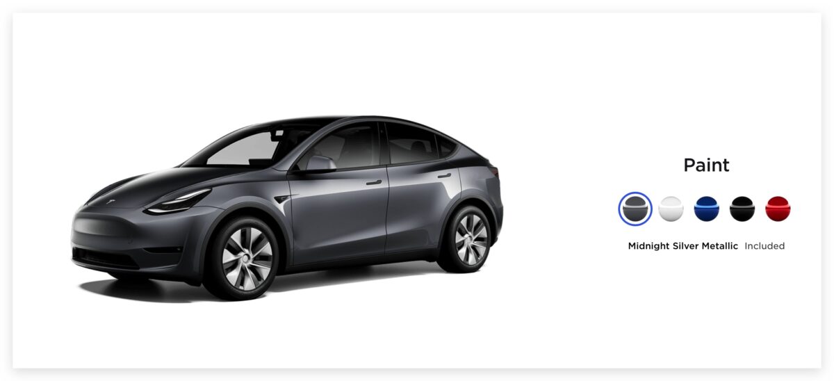 特斯拉 Tesla Model 3 Model Y 午夜銀色