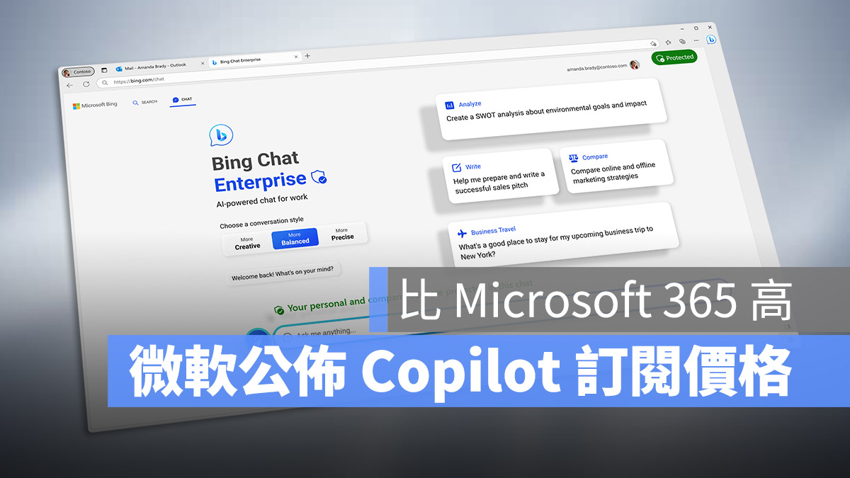 Copilot Microsoft 微軟 AI 價格