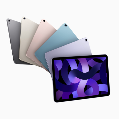 iPad Air 搭載 Apple M1 晶片和 10.9 吋 Liquid Retina 顯示器,提供疾速高效能和完美色彩體驗,輕薄的設計