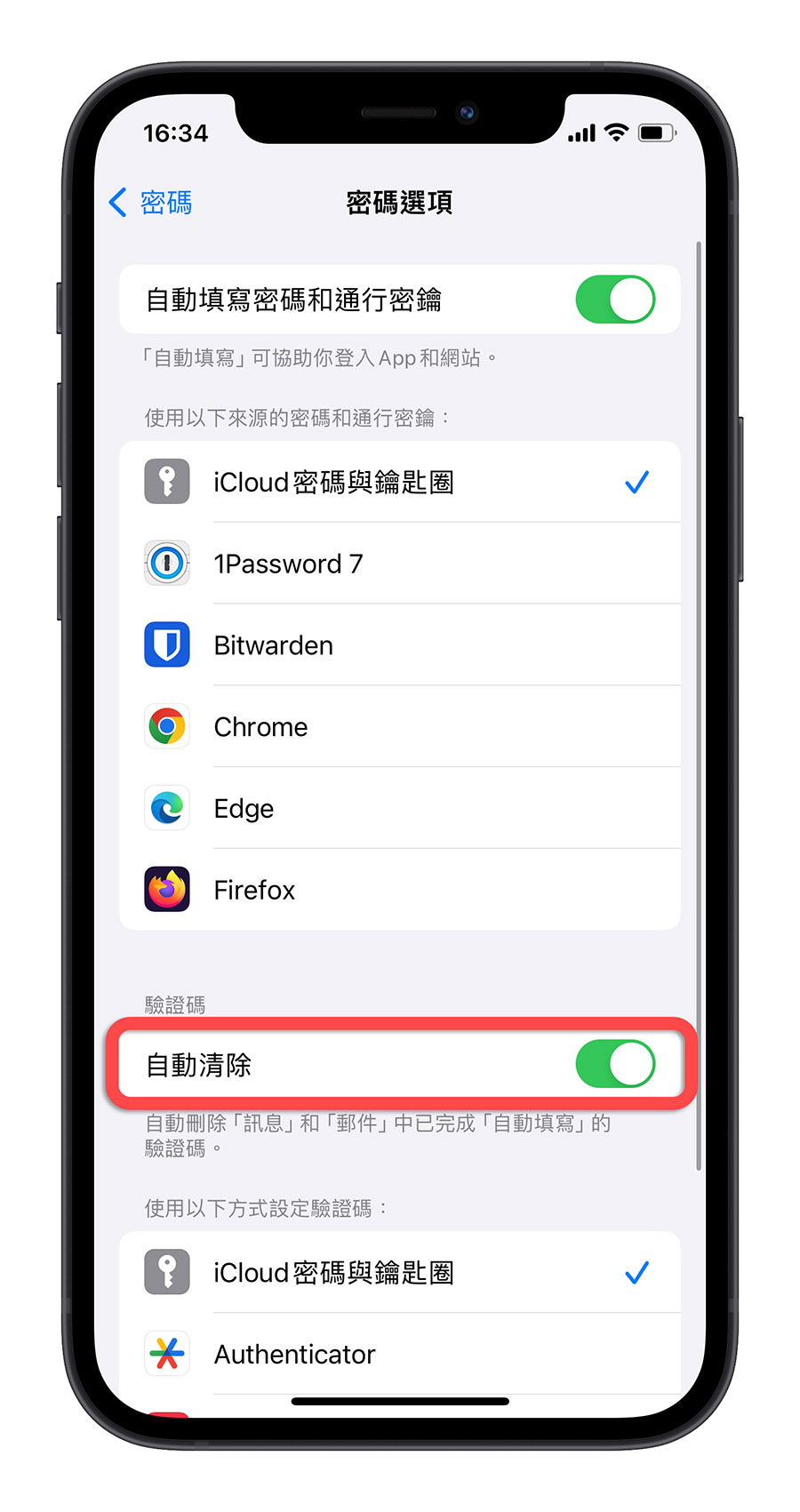 iPhone iOS 17 自動刪除 簡訊 驗證碼  電子郵件