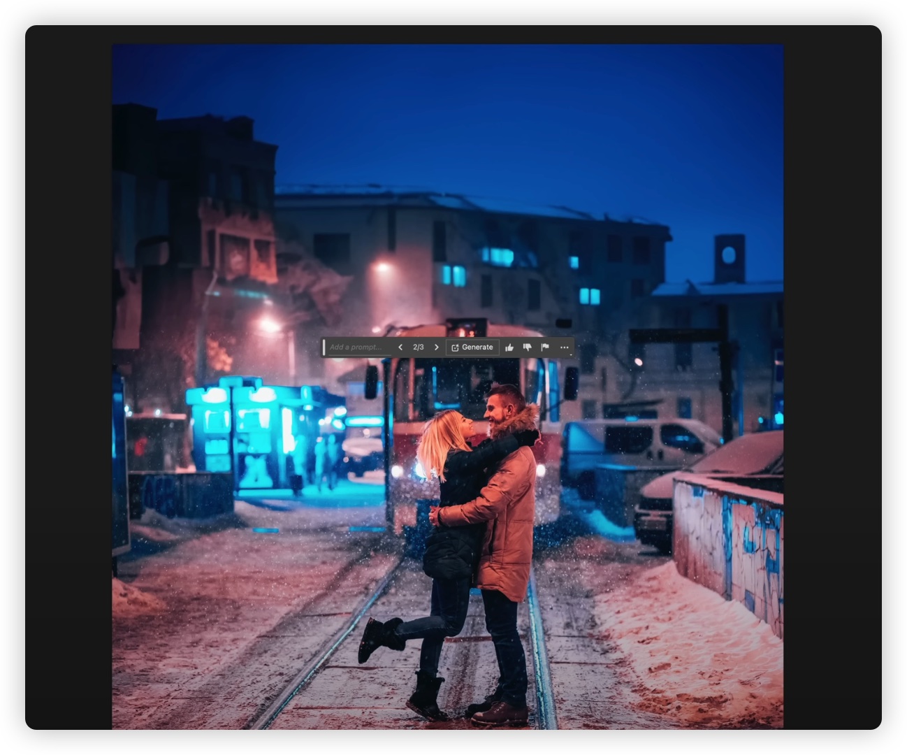 PhotoShop AI Generative Expand 生成式擴展