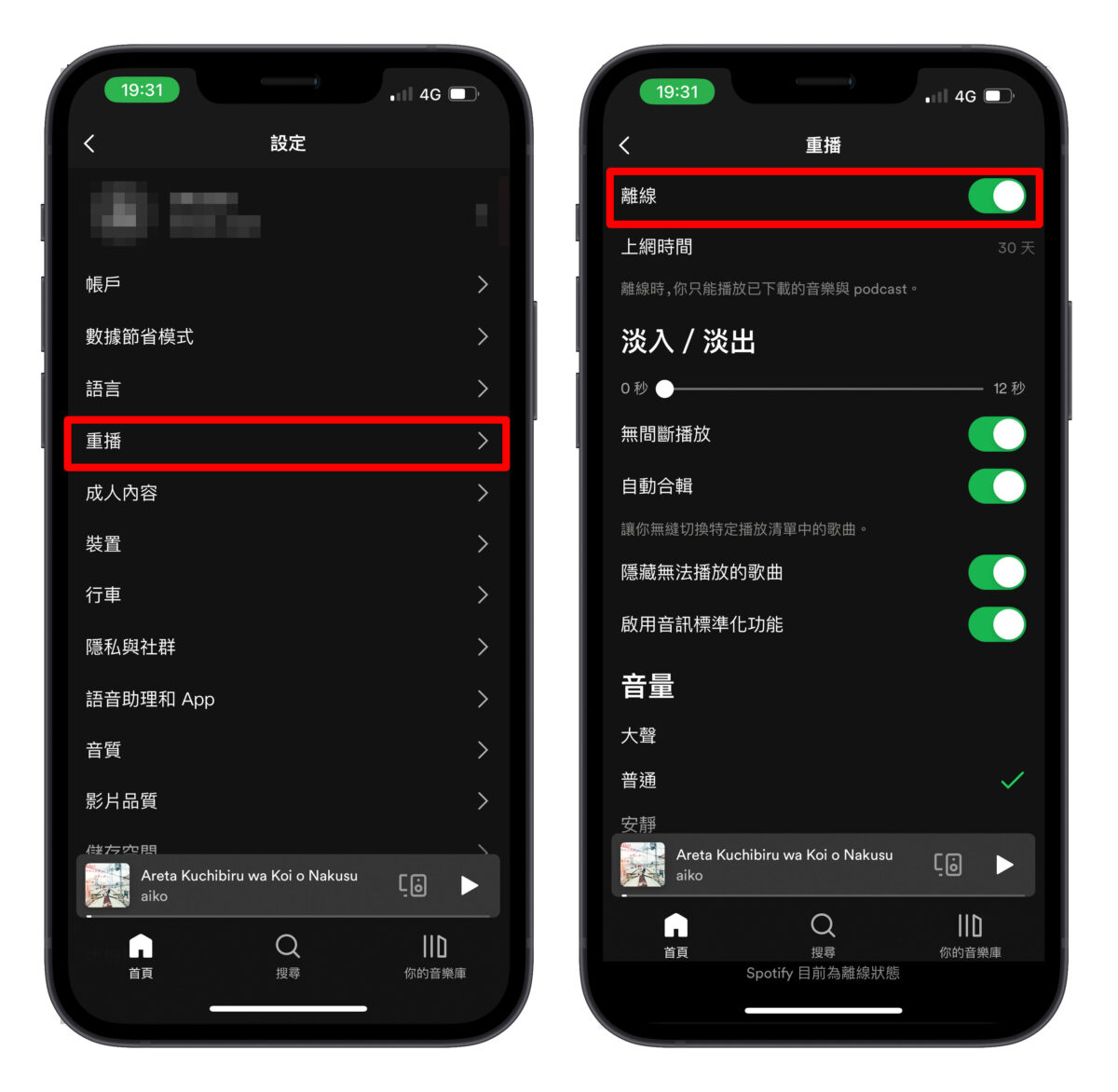Spotify 下載音樂 離線收聽 4
