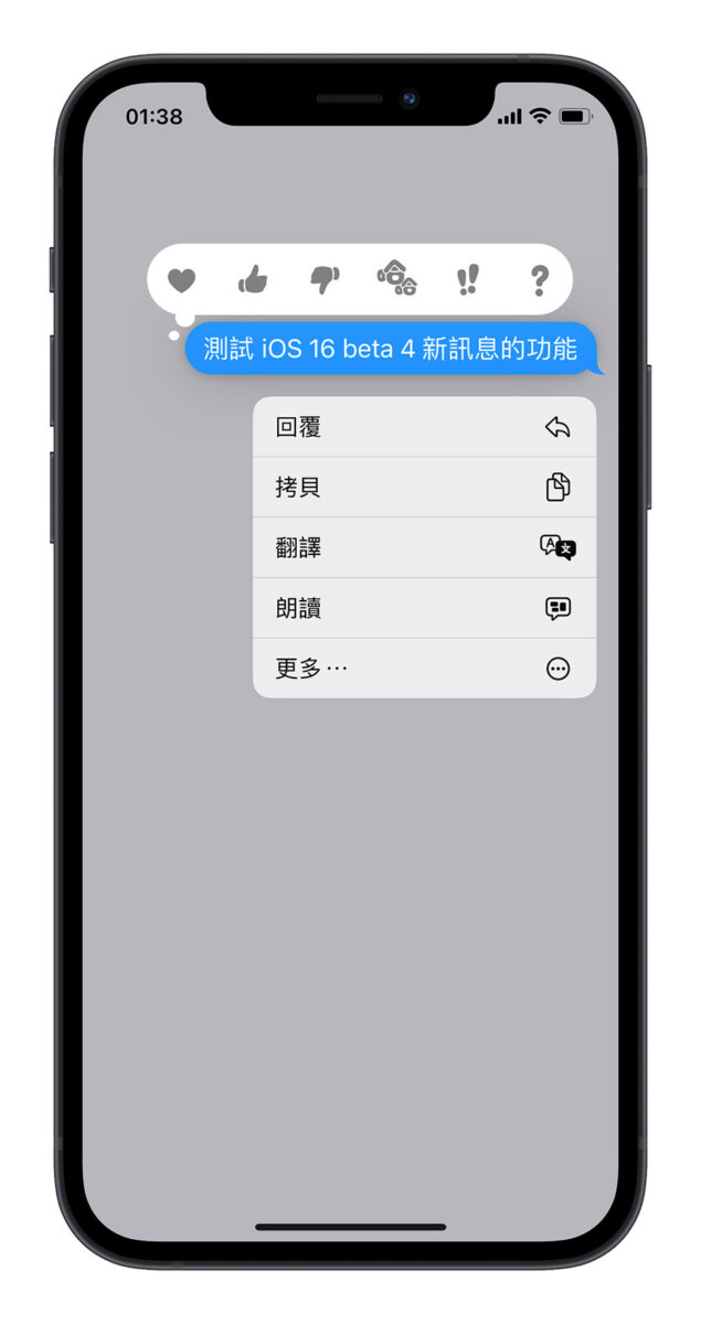 iPhone iOS iMessage 複製部分文字