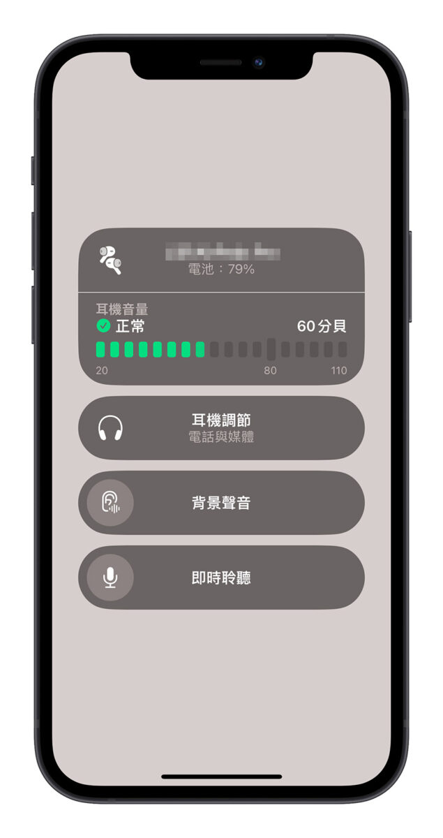 iPhone AirPods 聽力 分貝 查詢 調整