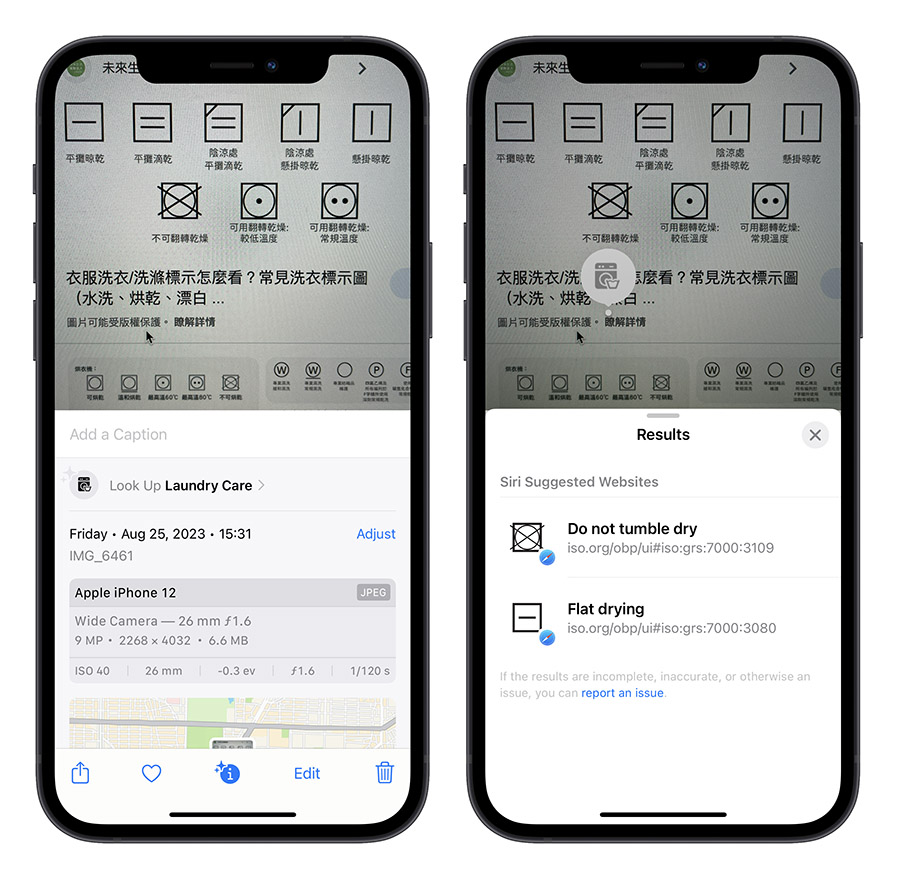 iPhone 圖像查詢 iOS 17 查詢標籤 查詢食譜