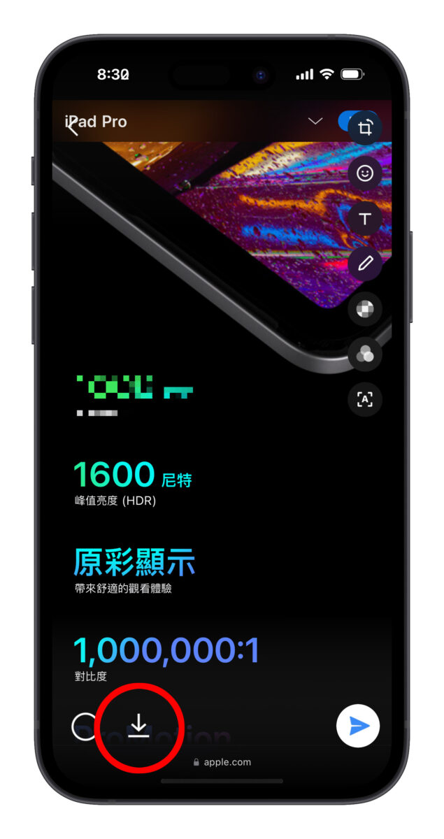 iPhone iOS LINE 照片打碼 馬賽克 照片馬賽克