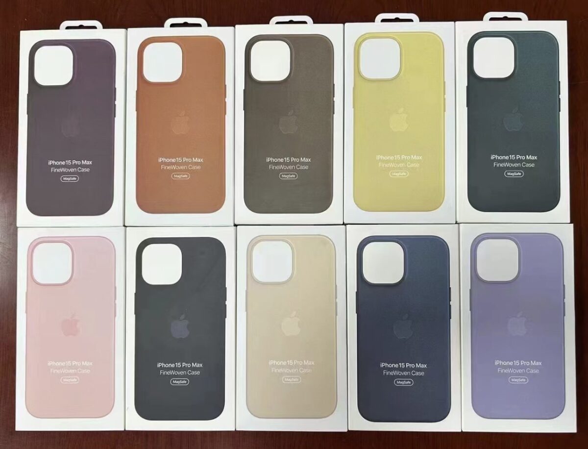 iPhone iOS iPhone 15 iPhone 15 Pro 顏色 配色 模型機 保護殼 編織保護殼 皮革保護殼