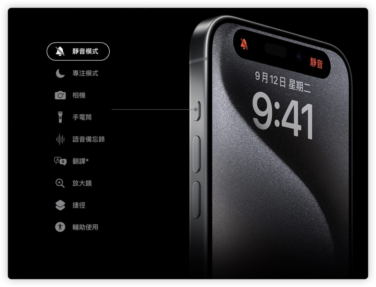 iPhone 15 Pro 動作按鈕 Action Button