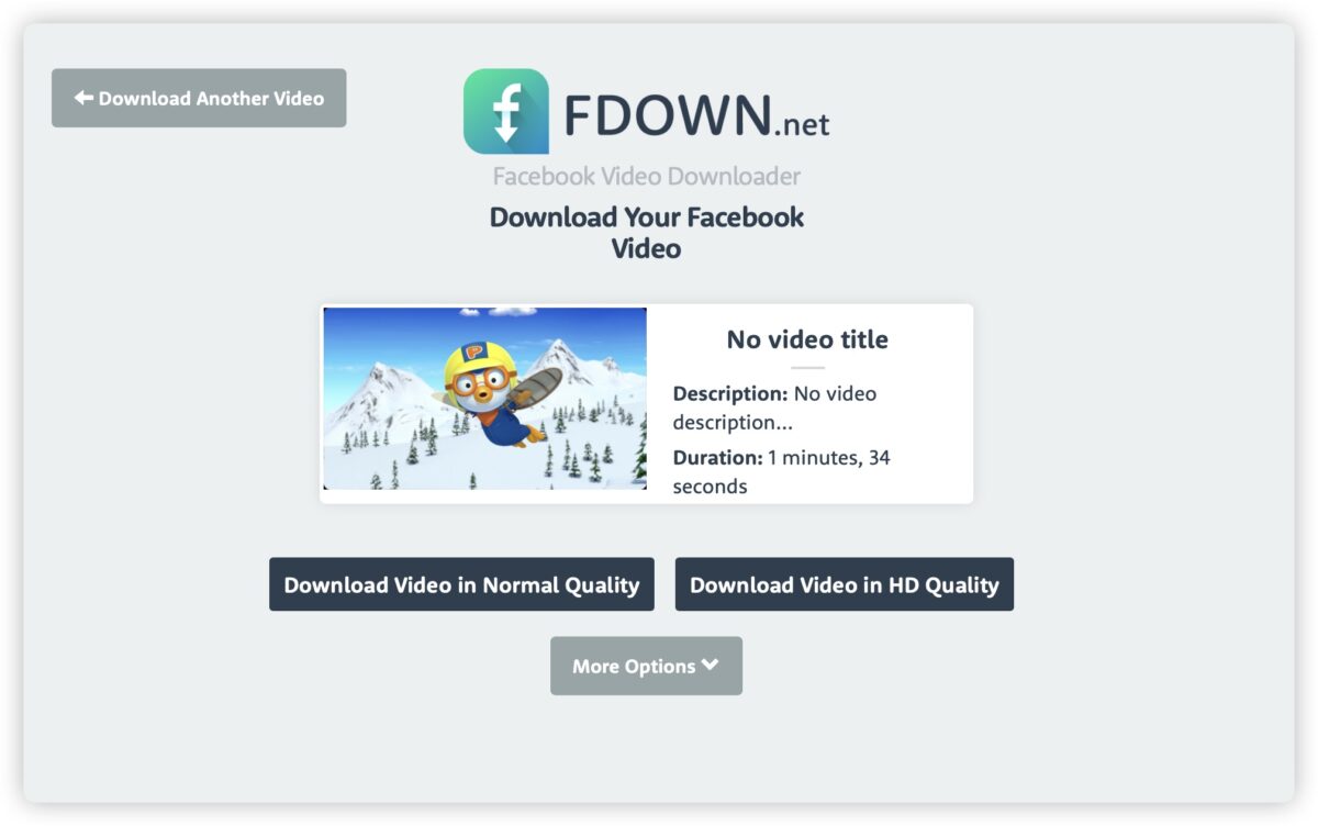 Facebook 影片下載 HD